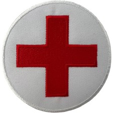 First Aid Cross Patch Iron Sew