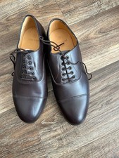 BRITISH ARMY ISSUE MENS BROWN LEATHER OFFICERS SHOES SIZE 9M NEW WITH DEFECT