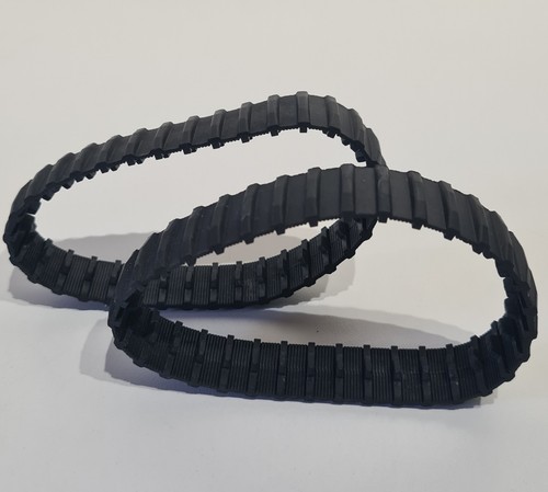 Lego black rubber tracks - 2x,