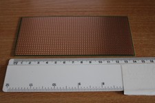 Stripboard 'Veroboard' type 6.5 x14.5cm 2.54mm pitch Single Side Circuit Board