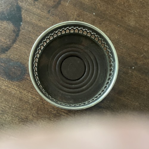 Wine bottle coaster - , silver