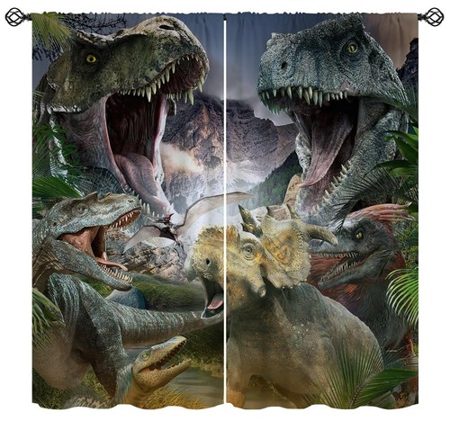 Dinosaur blackout curtains for - dinosaur,