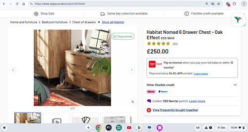 Habitat nomad drawer chest - habitat,