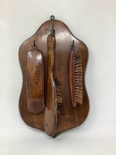 Vintage wooden brush set - brush,