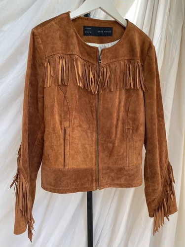 Zara tan brown suede - zara, leather