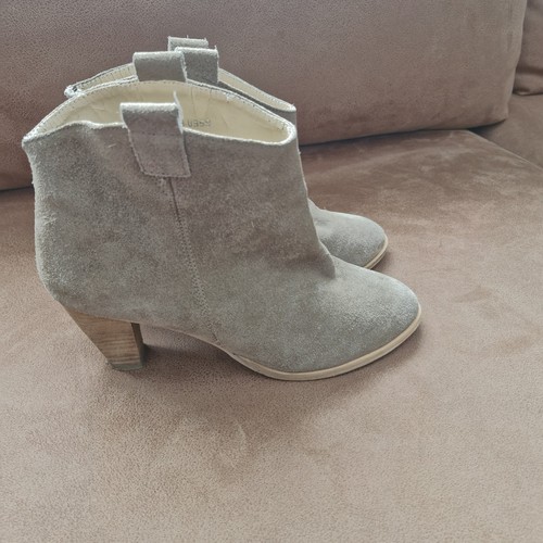 Grey 100 suede western - suede,
