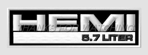 Hemi liter embroidered - hemi, 5.7