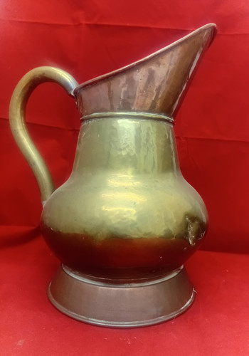 Copper brass water jug - copper,