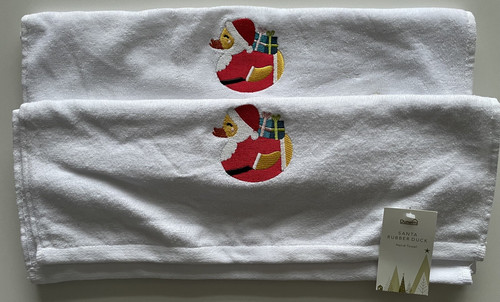 Bnwt white hand towels - white,