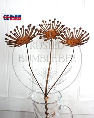 Rustic metal cow - metal,