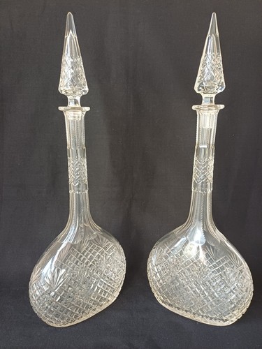 Pair tall french - of, clear
