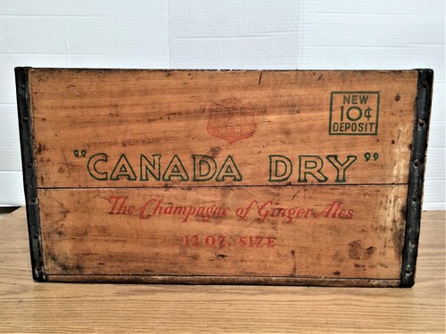 Vintage wooden crate canada - wooden,