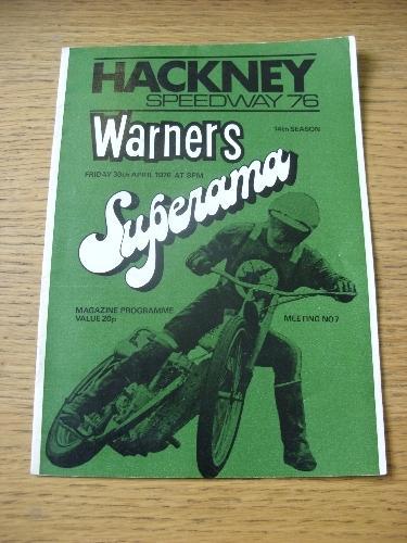 1976 speedway programme - 30/04/1976,