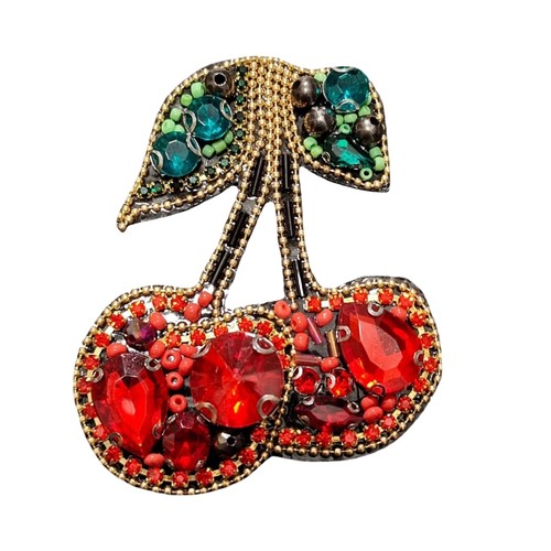 Handmade cherry rhinestones - handmade,