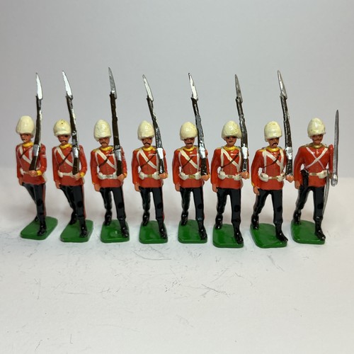 British soldiers marching with - soldiers,