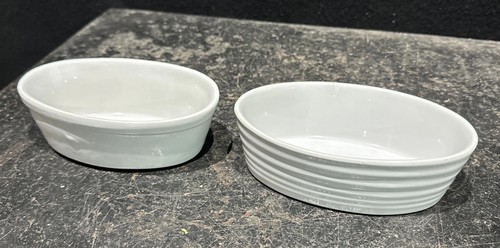 White ceramic ramekins - white,