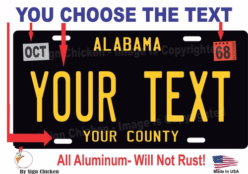 Alabama license plate - alabama,