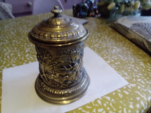 Antique brass tobacco - antique,