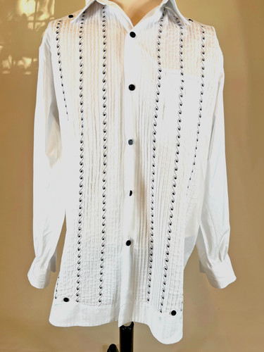 White guayabera long - white,,