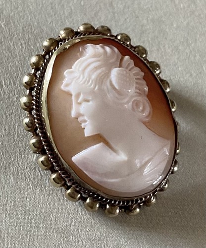 Antique carved shell - antique, cameo