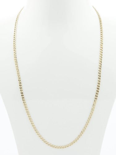 Gold curb link chain - curb,
