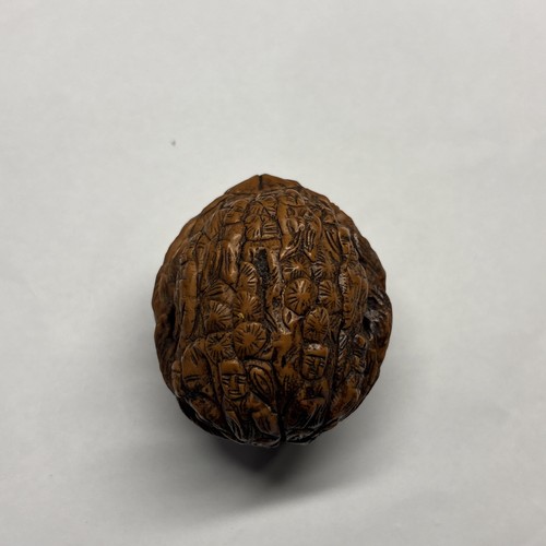 Antique chinese carved walnut - chinese,