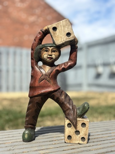 Rare vintage hand-carved
