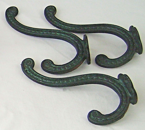 Antique patterned coat - antique, hooks