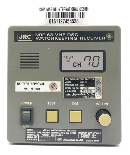 Jrc nre vhf dsc watch - jrc,