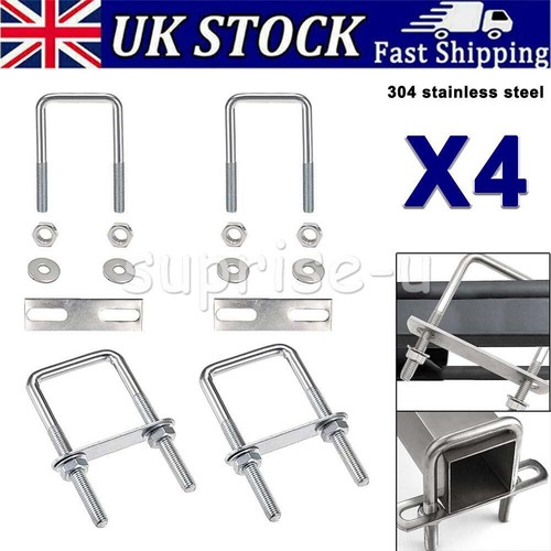 Set 40mm square bolts - square, u-bolts