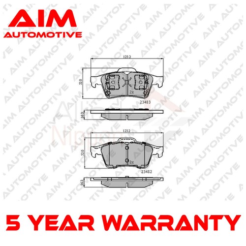 Brake pads set front - set, aim