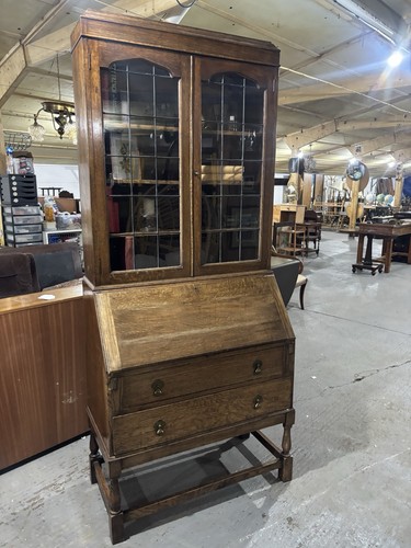 Antique oak bookcase - antique,