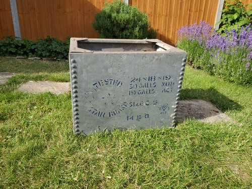 Old galvanised water tank - ,, 60