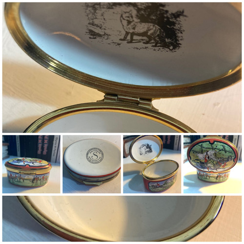 Trinket pill snuff box old - pill,