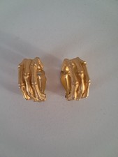 Vintage 1980s gold tone bamboo - 1980s,
