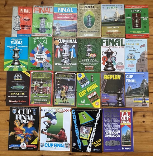 Cup final programmes - 22,