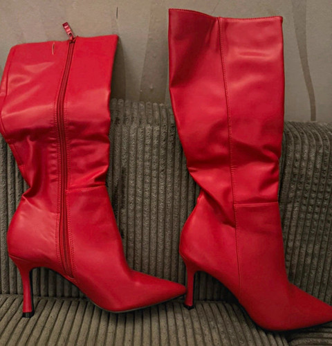 Women red faux leather - women’s,