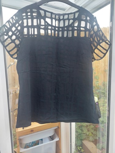 Ladies size black top - size,