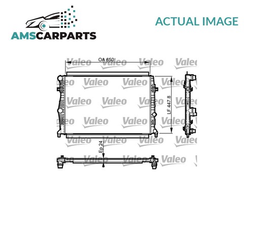 Engine cooling radiator 735556 - engine,