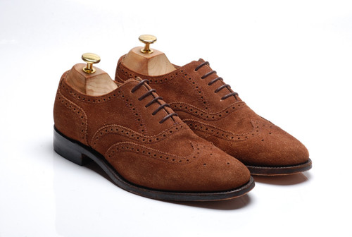 Loake medium brown suede - brown,