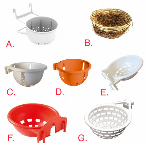 Canary nest pans plastic - nest,