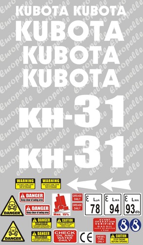 Decal sticker set - decal, kh31