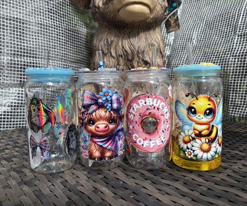 Clear plastic tumblers with - plastic,