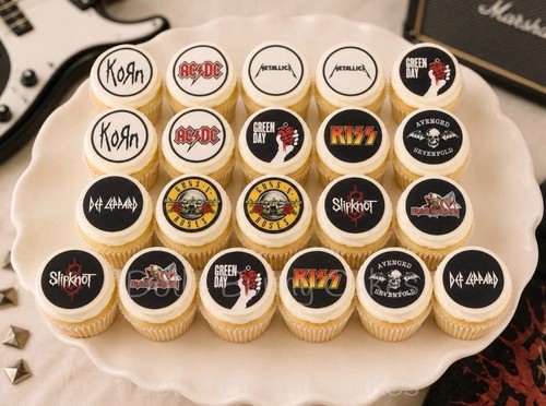 Rock bands edible - rock, cupcake