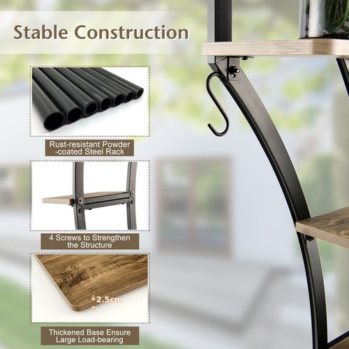 Shelf tier tall - tall, wood