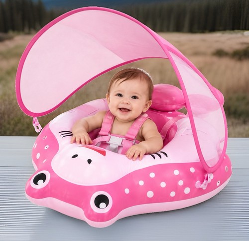 Baby pool float pink - baby, large