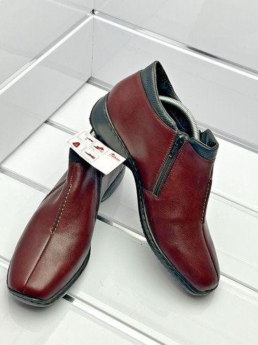 Stylish ladies rieker - stylish, burgundy