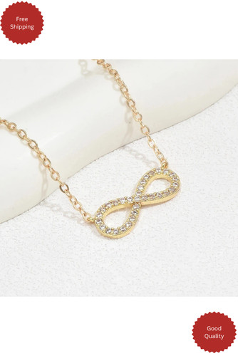 Infinity necklace women zircon - infinity,