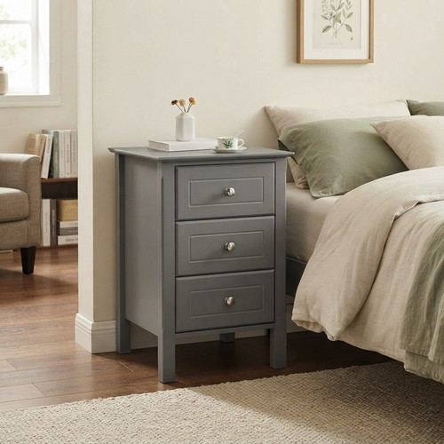 Sleek dark grey - sleek, bedside