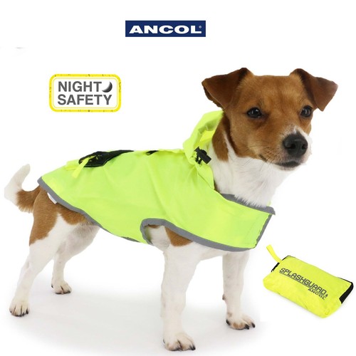 Dog coat yellow vis ancol - dog, hi